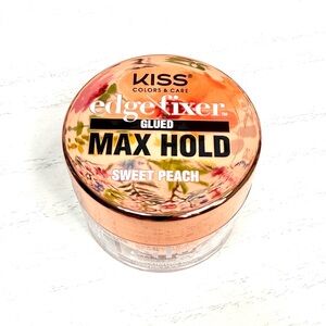 KISS Edge Fixer Glued Max Hold Sweet Peach with Floral Lid
